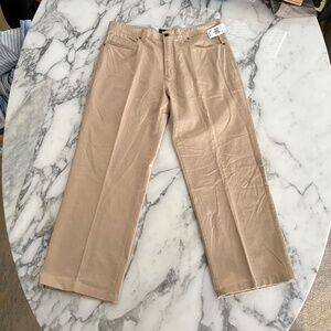 Saks Fifth Avenue Men's Casual Cotton Black Pants, Size 35" waist